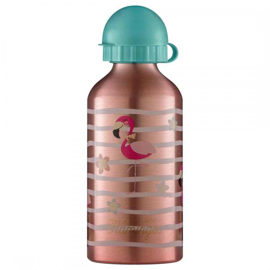 Flamingo fľaša na vodu hliníková