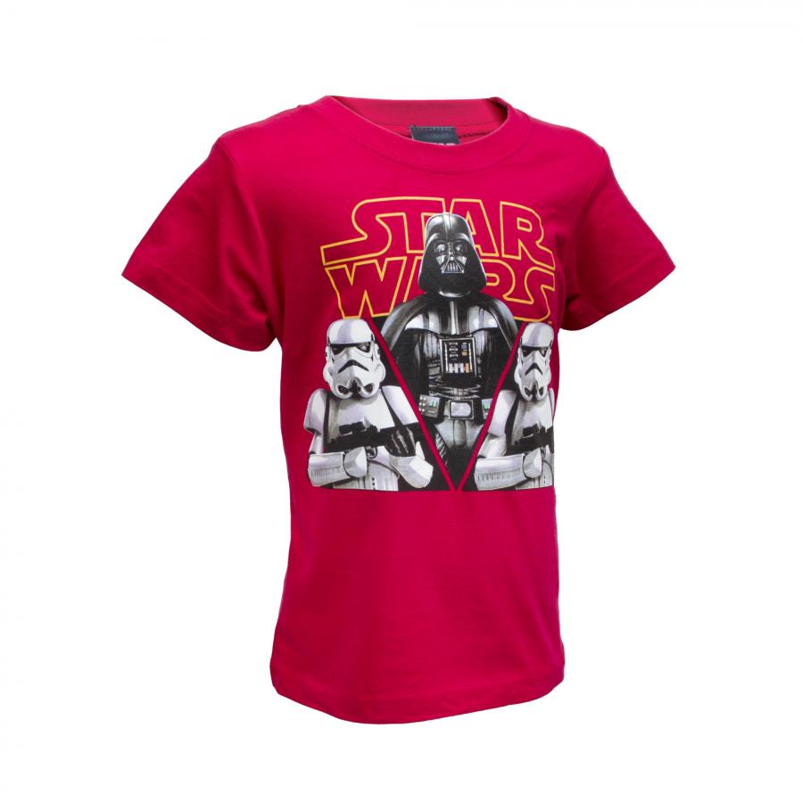 Star Wars tričko s krátkym rukávom červené