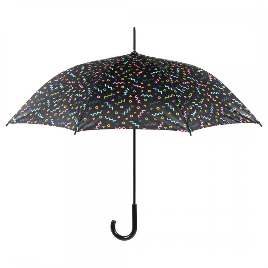 Rejni dámsky neskladací dáždnik s automatickým otváraním, Circles & Lines