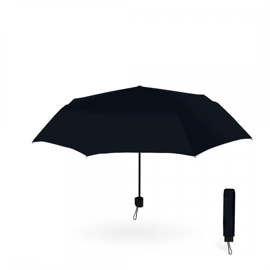 Rejni pánsky skladací dáždnik s manuálnym otváraním, Black