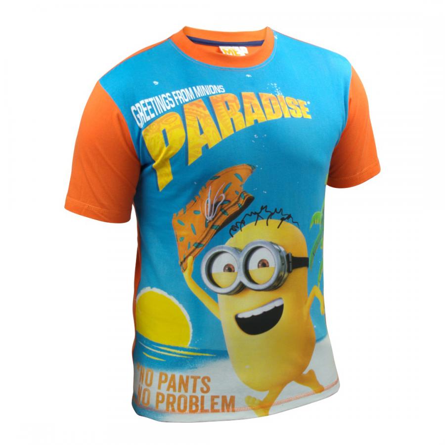 Minions tričko s krátkym rukávom pre dospelých Paradise 2