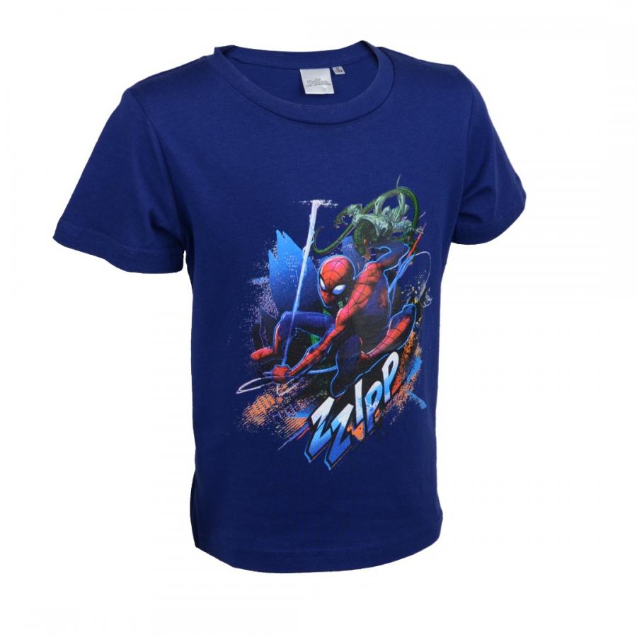 Spiderman tričko s krátkym rukávom tmavomodré