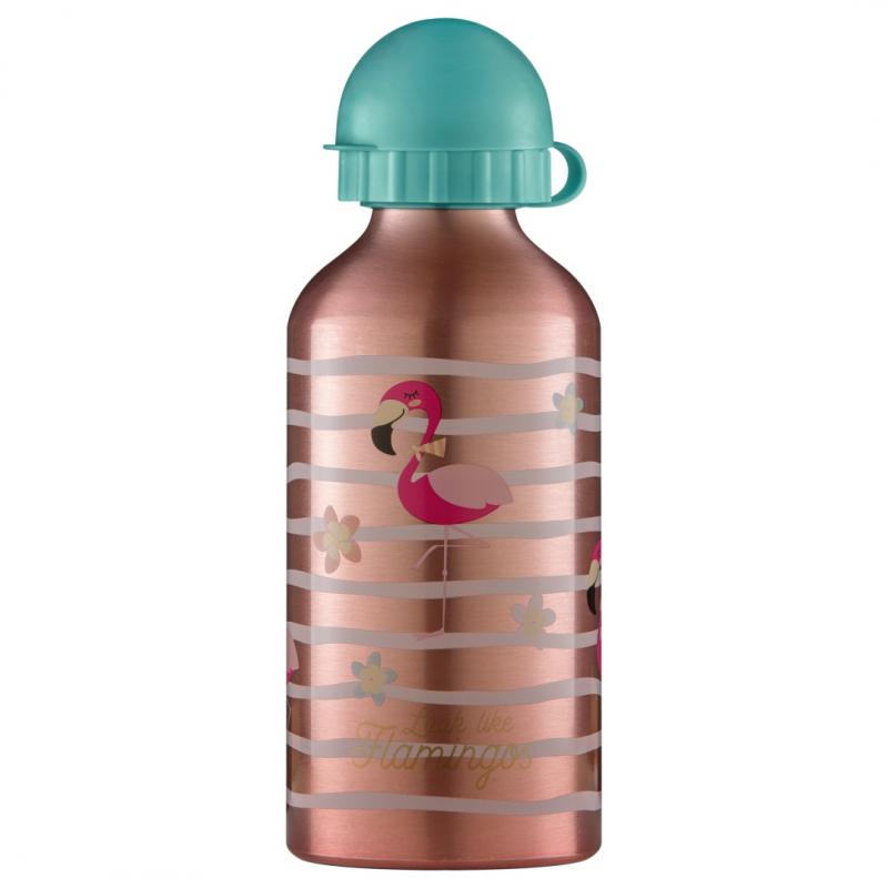 Flamingo fľaša na vodu hliníková