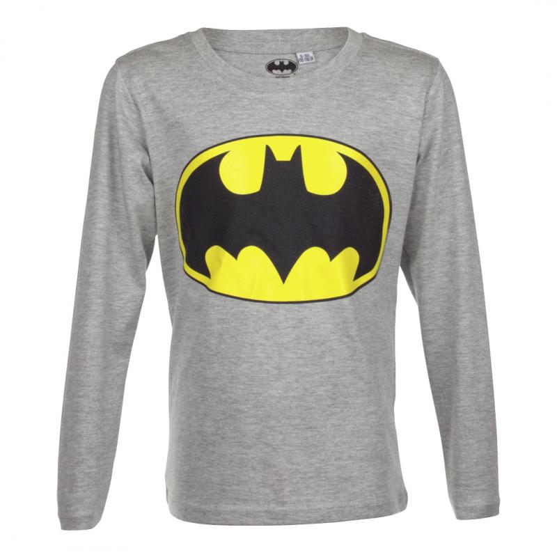 Batman tričko s dlhým rukávom sivé
