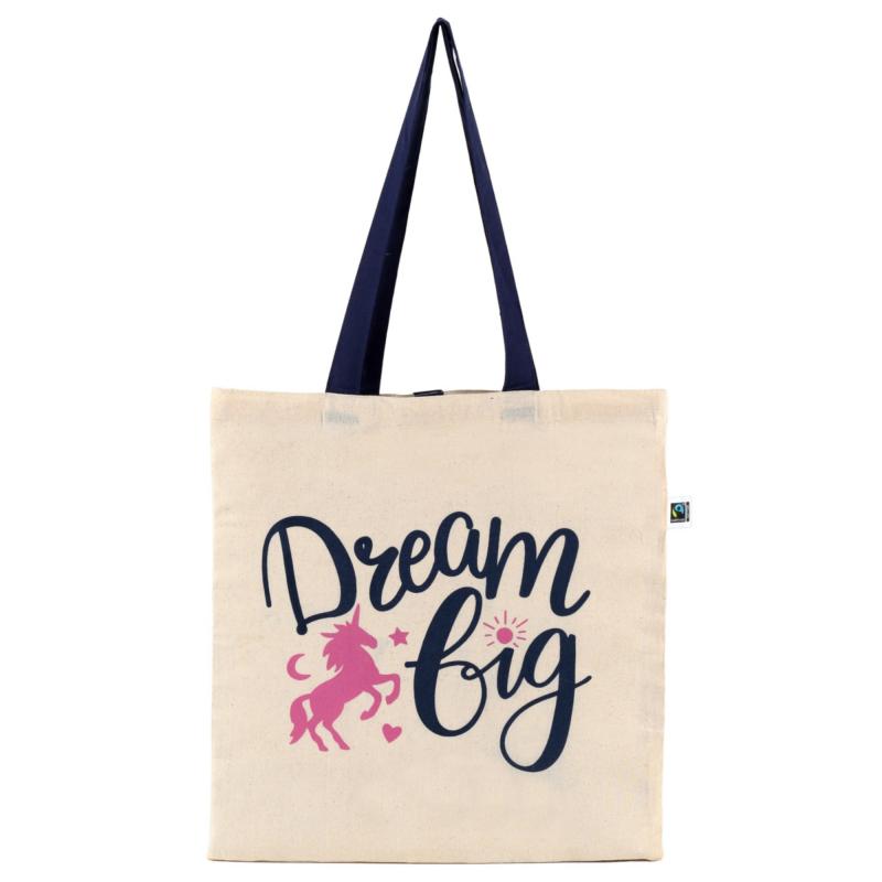 Baggie skladateľná taška Dream Big z BIO bavlny