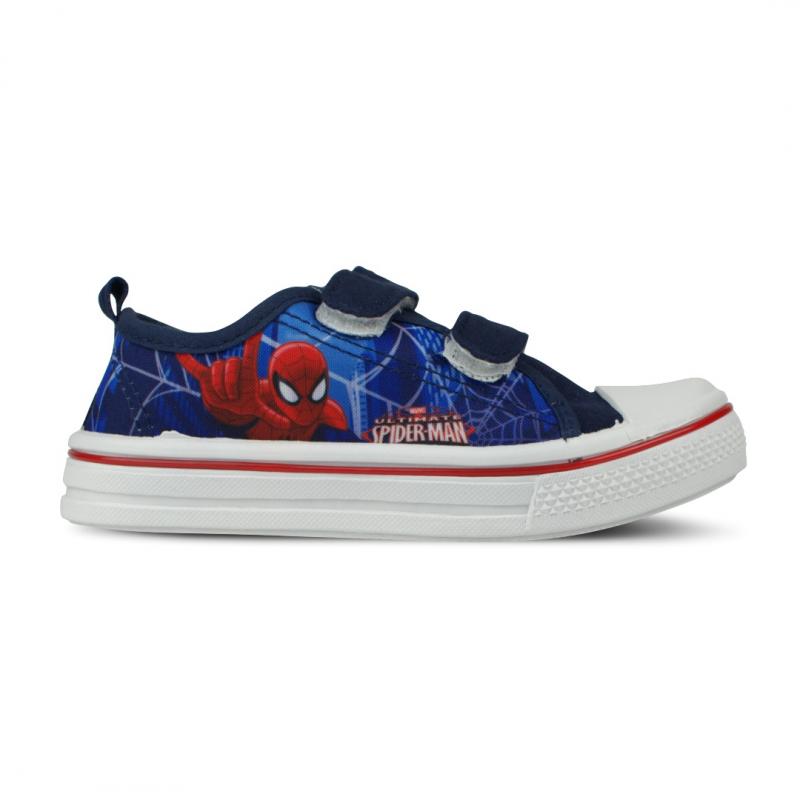 Spiderman tenisky na suchý zips modré