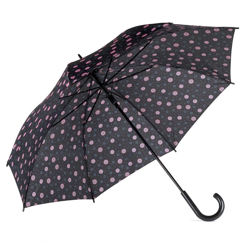 Rejni dámsky neskladací dáždnik s automatickým otváraním, Circles